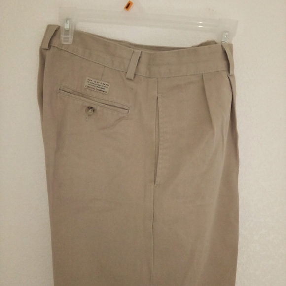 J. Riggings, men's Khakis pleated pants. - Picture 4 of 11